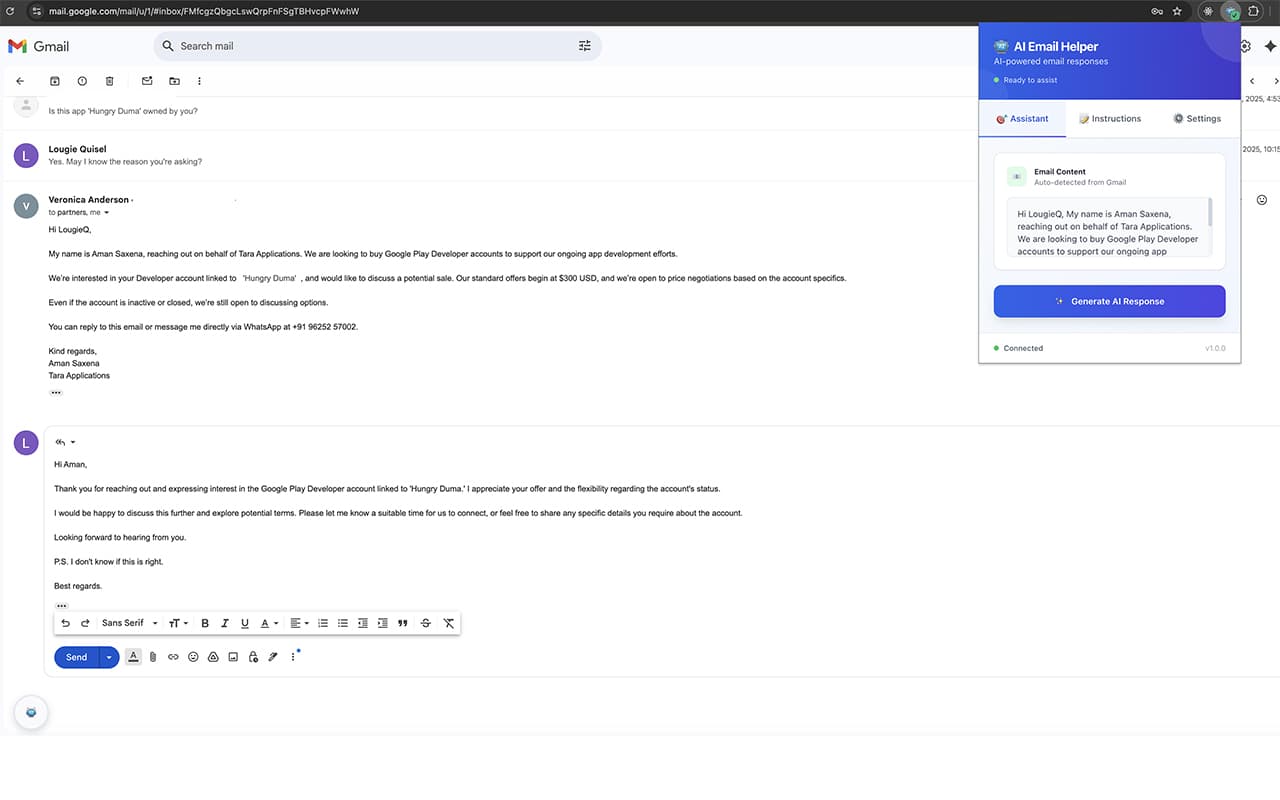 AI Email Helper
